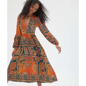 Silky & Elegant Boho Maxi Dress